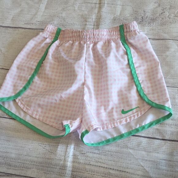 Nike Pink and Green Athletic Shorts - Picture 1 of 6